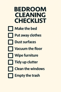 The Ultimate Bedroom Checklist: Daily, Weekly, Monthly & Clever Hacks