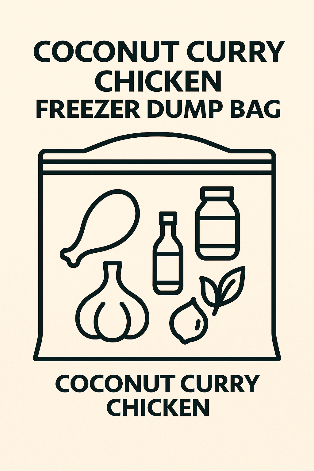 Coconut Curry Chicken Dump Bag