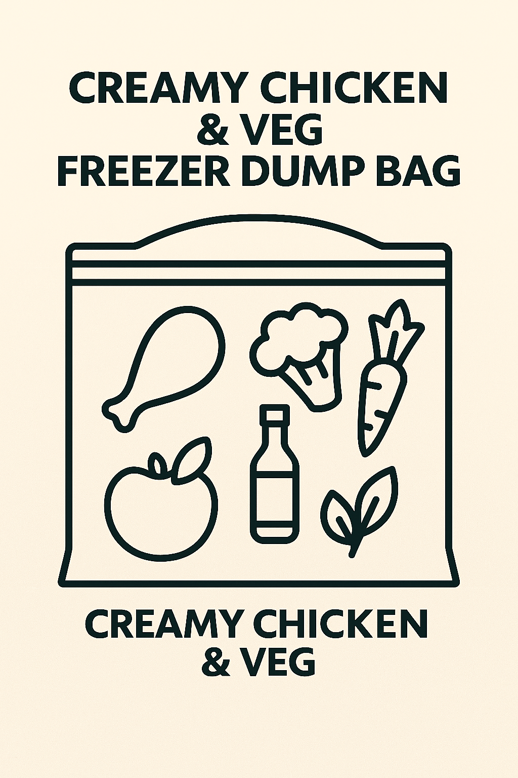 Creamy Chicken & Veg Dump Bag