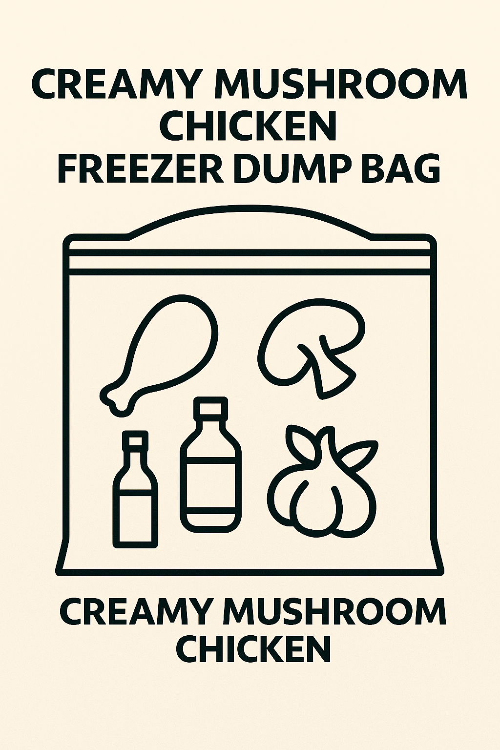 Creamy Mushroom Chicken Dump Bag