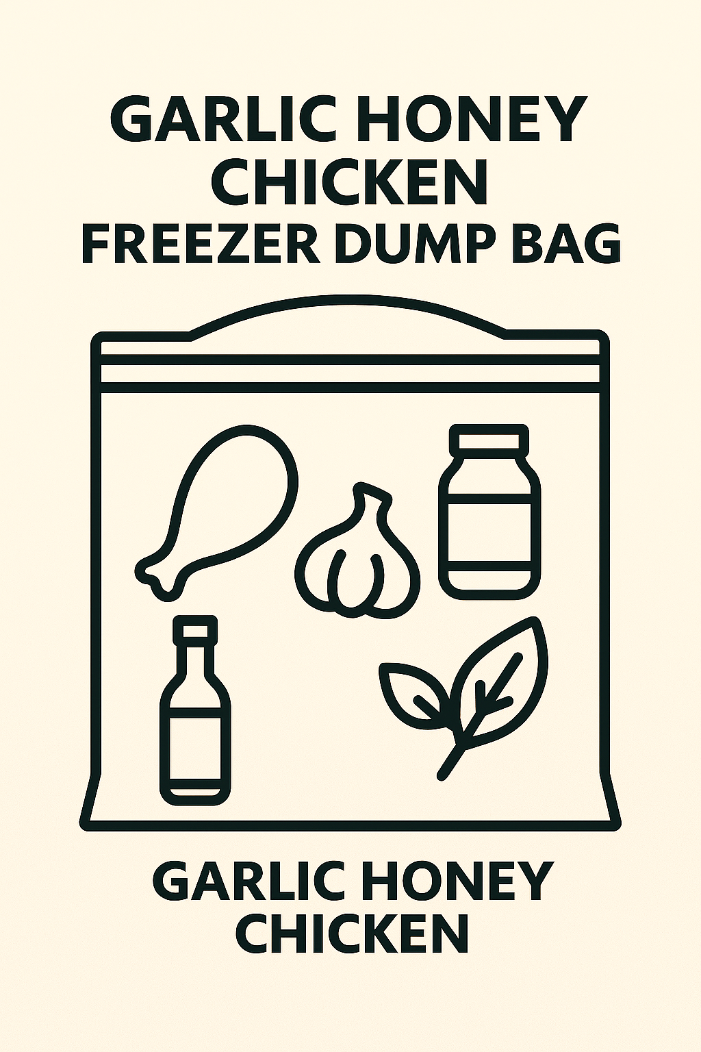 Garlic Honey Chicken Dump Bag