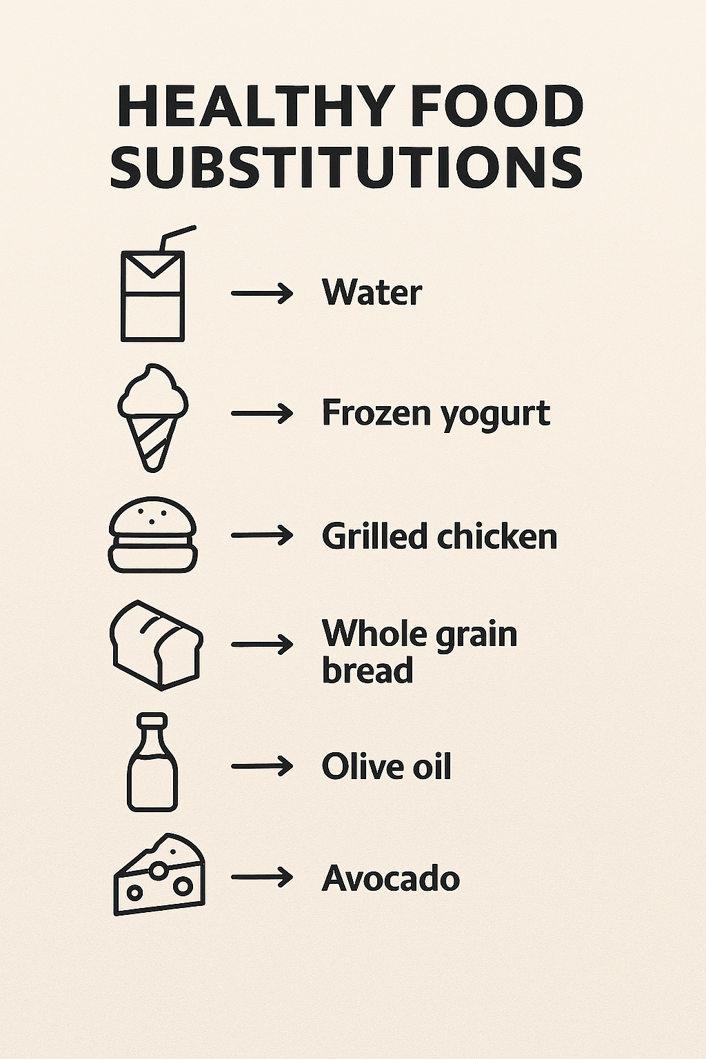 Food Substitutions List