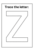 Phonic Letter Trace and Colour Object Z
