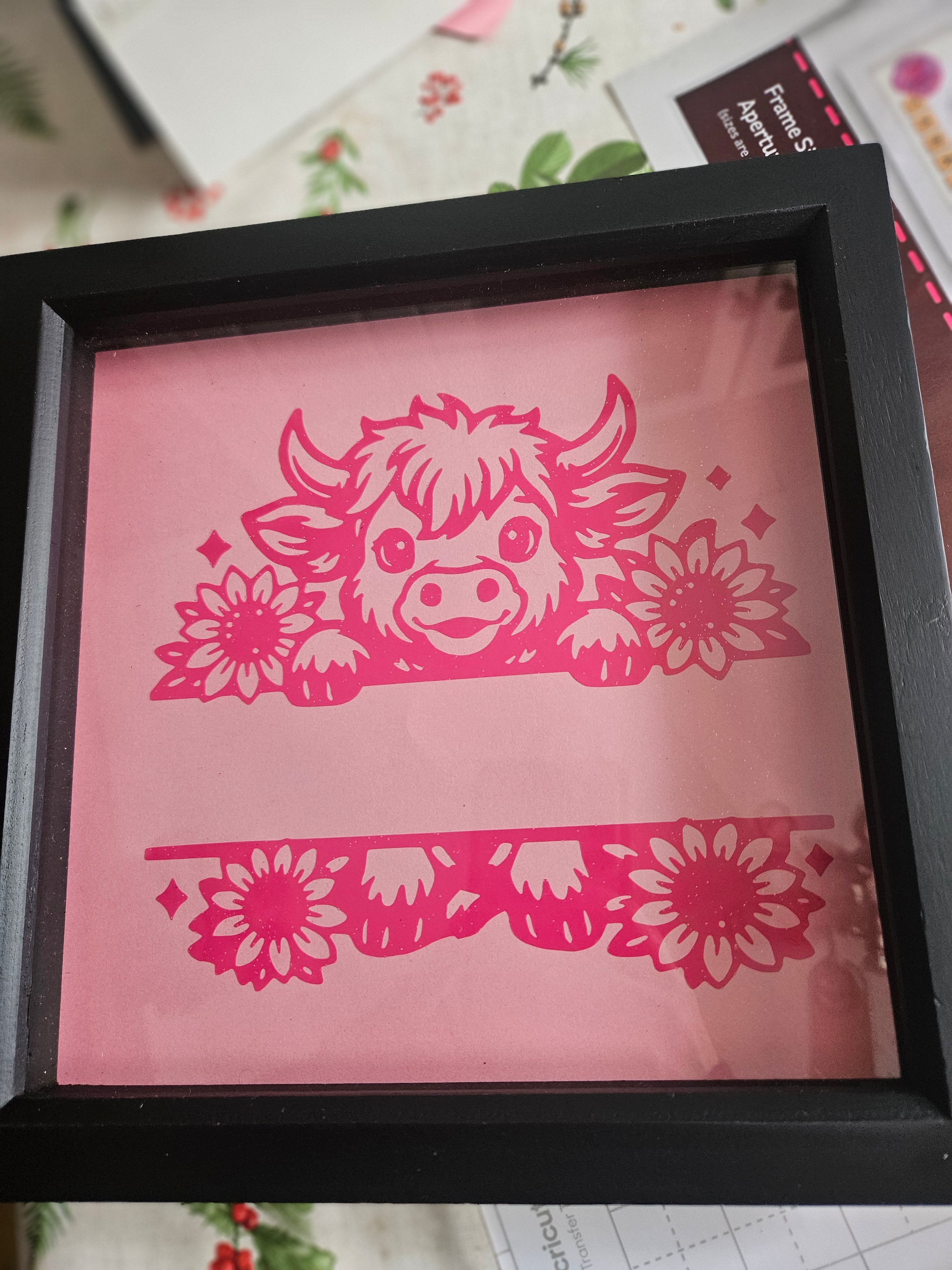 Framed personalised animal with room to add name
