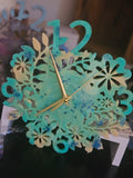 Resin clocks unique in colour