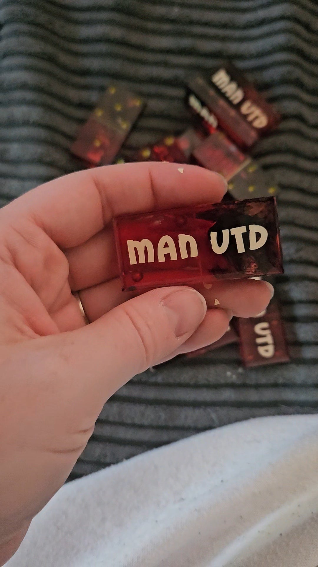 Man united resin handmade dominoes