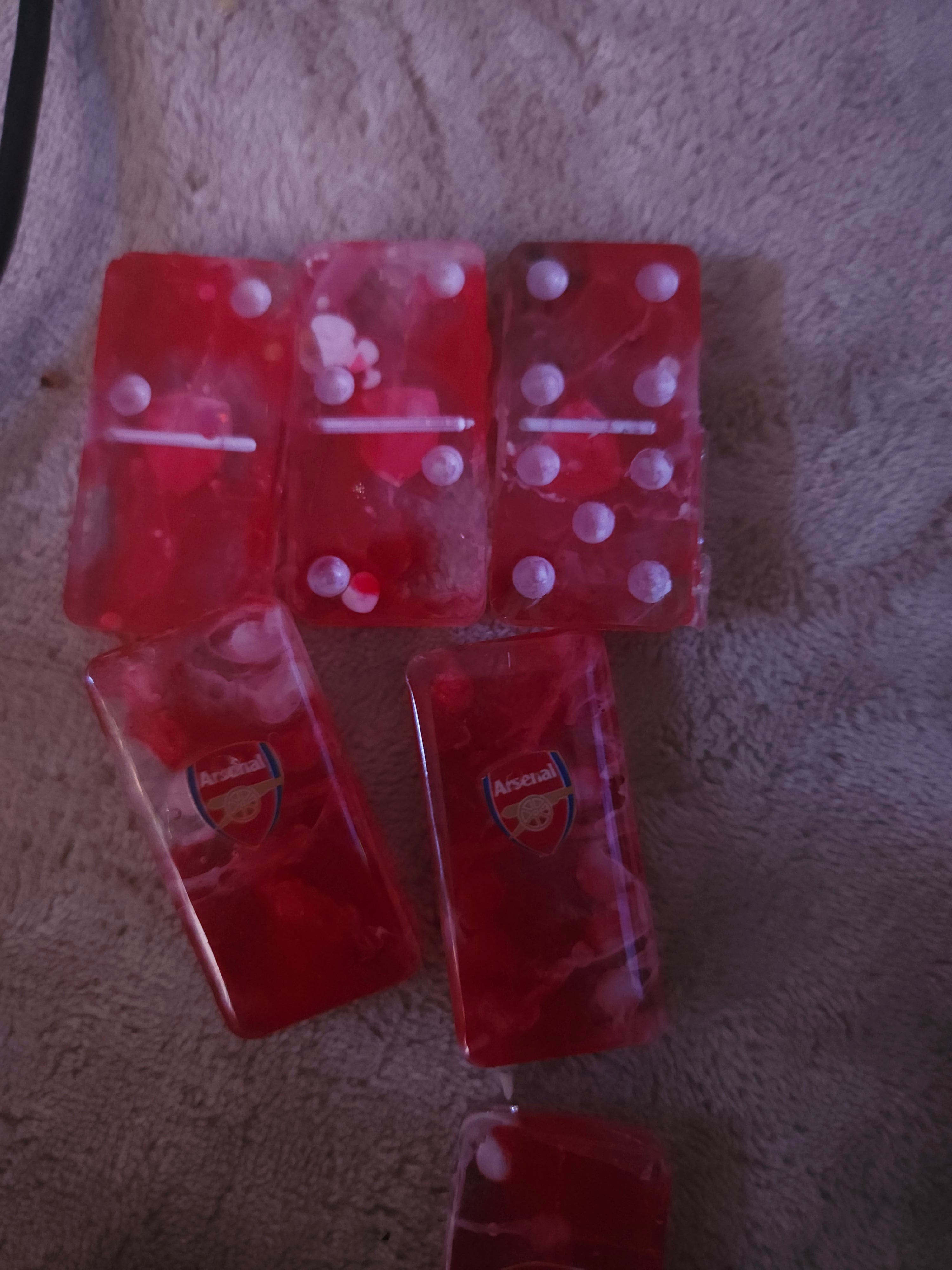 Handmade Unique Personalised Resin Dominoes