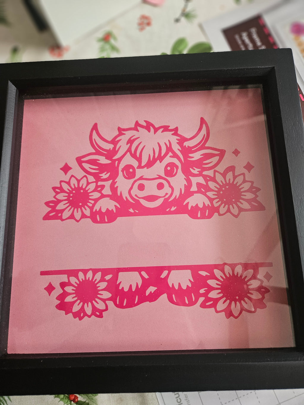Framed personalised animal with room to add name