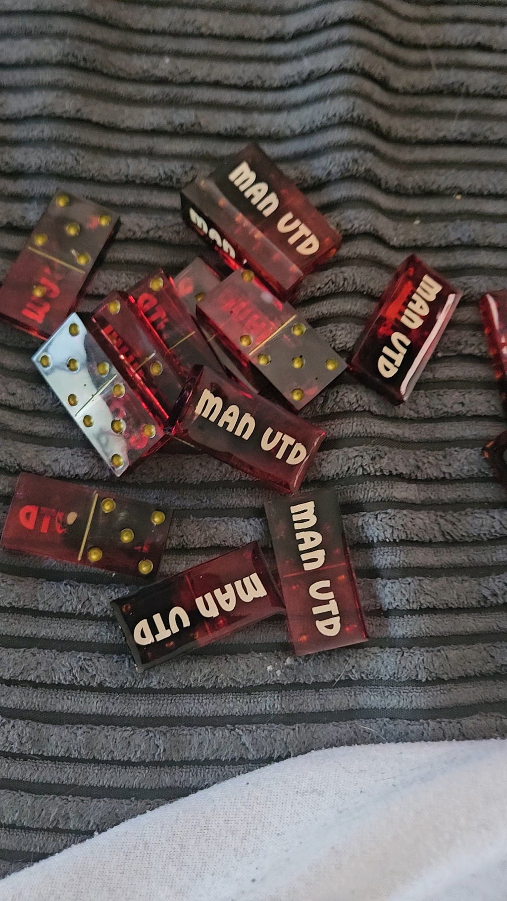Man united resin handmade dominoes