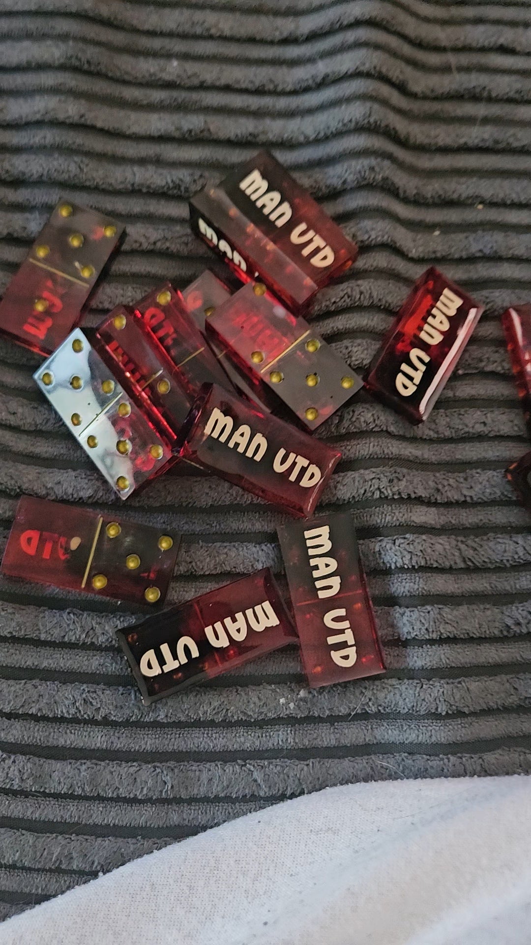 Man united resin handmade dominoes