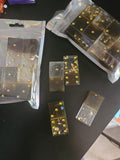 Coffee and gold handmade resin dominoes