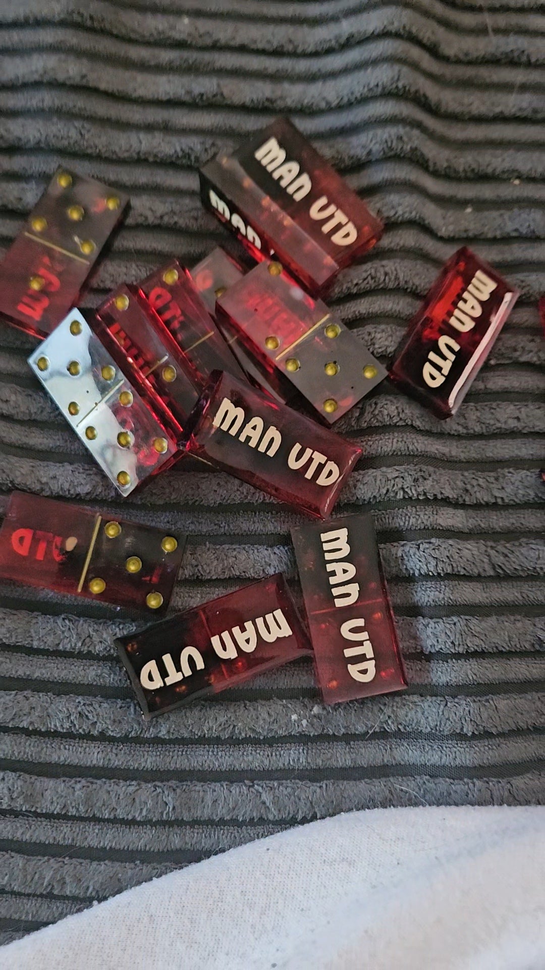 Man united resin handmade dominoes